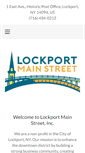 Mobile Screenshot of lockportmainstreet.com
