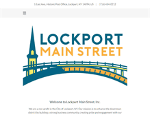 Tablet Screenshot of lockportmainstreet.com